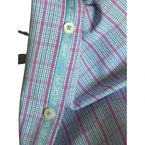 English Laundry Men's Long Sleeve Button Down Plaid Shirt Size 15.5 - Picture 12 of 13